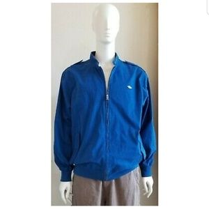 AIR JORDAN LEGENDARY MENS BOMBER BLUE ZIP UP COLLE